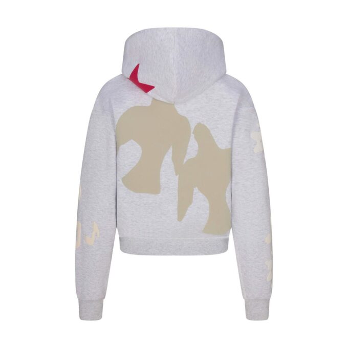 Flohmarkt-Hoodie mit Kaktusmotiv und Skims Baumwollfleece Flohmarkt-Hoodie mit Kaktusmotiv und Skims Baumwollfleece