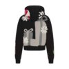Flohmarkt-Hoodie mit Kaktusmotiv und Skims Baumwollfleece Flohmarkt-Hoodie mit Kaktusmotiv und Skims Baumwollfleece