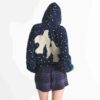 Flohmarkt-Hoodie mit Kaktusmotiv und X-Skims Baumwollfleece Flohmarkt-Hoodie mit Kaktusmotiv und X-Skims Baumwollfleece