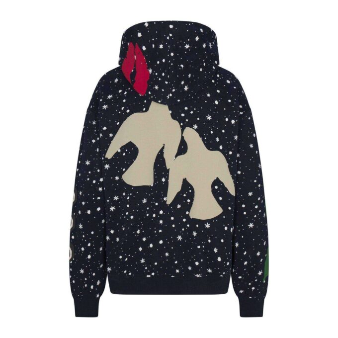 Flohmarkt-Hoodie mit Kaktusmotiv und X-Skims Baumwollfleece Flohmarkt-Hoodie mit Kaktusmotiv und X-Skims Baumwollfleece
