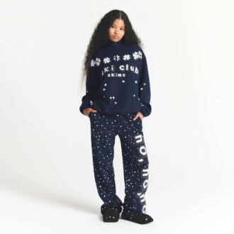 Flohmarkt mit Kaktusmotiven, X-Skims Baumwollfleece, Oversize-Viertelreißverschluss