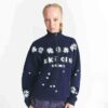 Flohmarkt mit Kaktusmotiven, X-Skims Baumwollfleece, Oversize-Viertelreißverschluss Flohmarkt mit Kaktusmotiven, X-Skims Baumwollfleece, Oversize-Viertelreißverschluss