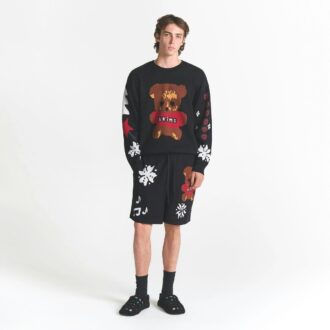 Flohmarkt mit Kaktusmotiven, X Skims Baumwollstrick, Herren Intarsien-Shorts