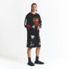Flohmarkt mit Kaktusmotiven, X Skims Baumwollstrick, Herren Intarsien-Shorts Flohmarkt mit Kaktusmotiven, X Skims Baumwollstrick, Herren Intarsien-Shorts