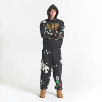 Flohmarkt mit Kaktusmotiven, X Skims schwere Fleece-Herren-Jogginghose