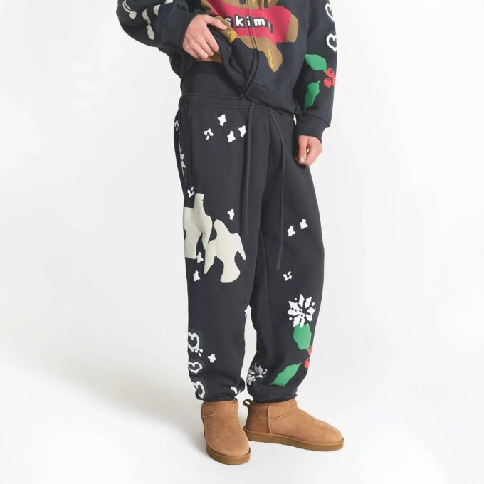 Flohmarkt mit Kaktusmotiven, X Skims schwere Fleece-Herren-Jogginghose