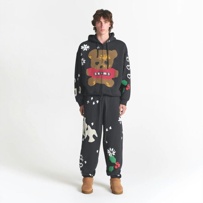 Flohmarkt mit Kaktusmotiven, X Skims schwere Fleece-Herren-Jogginghose