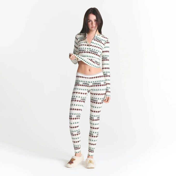 Flohmarktset mit Kaktusfeigen und Skims Baumwollrippen, Henley- und Leggings-Set Flohmarktset mit Kaktusfeigen und Skims Baumwollrippen, Henley- und Leggings-Set