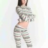 Flohmarktset mit Kaktusfeigen und Skims Baumwollrippen, Henley- und Leggings-Set Flohmarktset mit Kaktusfeigen und Skims Baumwollrippen, Henley- und Leggings-Set