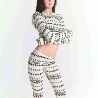 Flohmarktset mit Kaktusfeigen und Skims Baumwollrippen, Henley- und Leggings-Set
