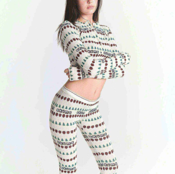Flohmarktset mit Kaktusfeigen und Skims Baumwollrippen, Henley- und Leggings-Set Flohmarktset mit Kaktusfeigen und Skims Baumwollrippen, Henley- und Leggings-Set