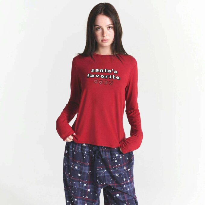 Flohmarktset mit Kaktuspflanze X Skims Skims Schlafanzug-Flanellhosen-Set Flohmarktset mit Kaktuspflanze X Skims Skims Schlafanzug-Flanellhosen-Set