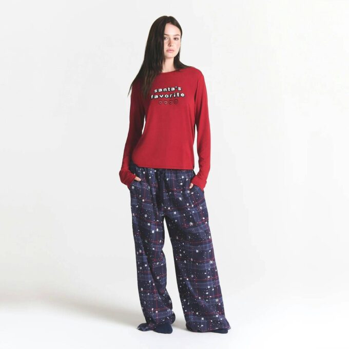 Flohmarktset mit Kaktuspflanze X Skims Skims Schlafanzug-Flanellhosen-Set Flohmarktset mit Kaktuspflanze X Skims Skims Schlafanzug-Flanellhosen-Set