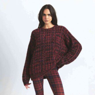 Gemütlicher Oversize-Pullover mit Rundhalsausschnitt