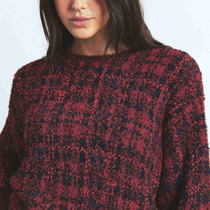 Gemütlicher Oversize-Pullover mit Rundhalsausschnitt Gemütlicher Oversize-Pullover mit Rundhalsausschnitt