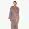 Gewebtes Lounge-Oversize-Wickeltop Gewebtes Lounge-Oversize-Wickeltop