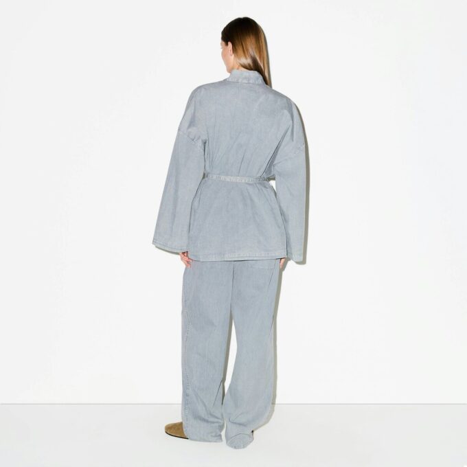 Gewebtes Lounge-Oversize-Wickeltop Gewebtes Lounge-Oversize-Wickeltop