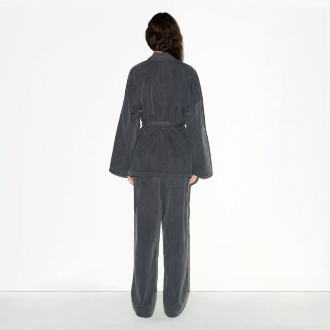 Gewebtes Lounge-Oversize-Wickeltop Gewebtes Lounge-Oversize-Wickeltop