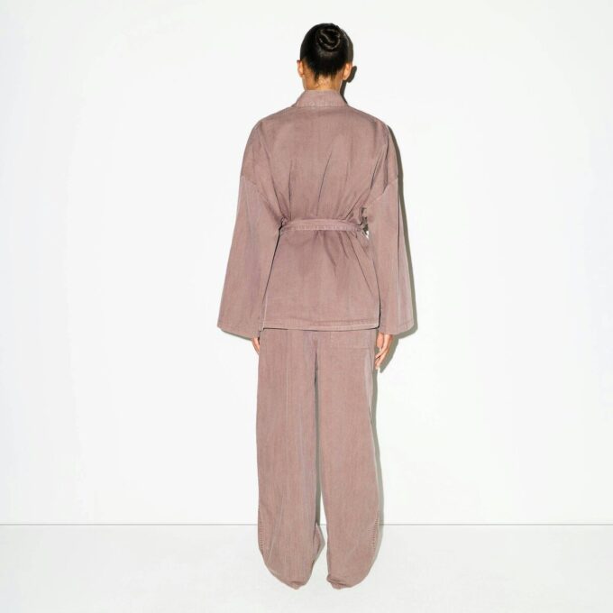 Gewebtes Lounge-Oversize-Wickeltop Gewebtes Lounge-Oversize-Wickeltop