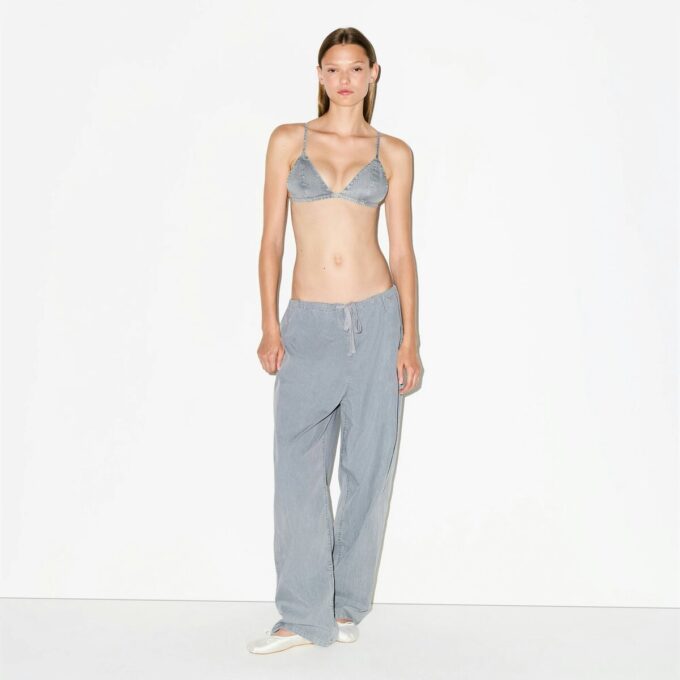 GEWEBTES LOUNGE-TRIAGLE-BRALETTE