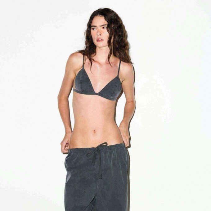 GEWEBTES LOUNGE-TRIAGLE-BRALETTE