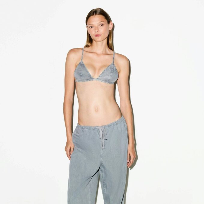 GEWEBTES LOUNGE-TRIAGLE-BRALETTE