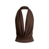 Glatte Lagen, tiefer Ausschnitt, Neckholder-Top Glatte Lagen, tiefer Ausschnitt, Neckholder-Top