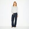 Henley-Body aus Baumwolljersey mit tiefem Ausschnitt Henley-Body aus Baumwolljersey mit tiefem Ausschnitt
