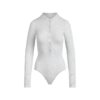 Henley-Body aus Baumwolljersey mit tiefem Ausschnitt Henley-Body aus Baumwolljersey mit tiefem Ausschnitt
