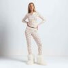 Henley- und Leggings-Set aus Baumwollrippen Henley- und Leggings-Set aus Baumwollrippen