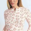 Henley- und Leggings-Set aus Baumwollrippen Henley- und Leggings-Set aus Baumwollrippen