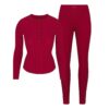 Henley- und Leggings-Set aus Baumwollrippen Henley- und Leggings-Set aus Baumwollrippen