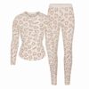 Henley- und Leggings-Set aus Baumwollrippen Henley- und Leggings-Set aus Baumwollrippen