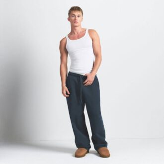 Herren-Fleecehose mit geradem Bein, aus schwerem Material