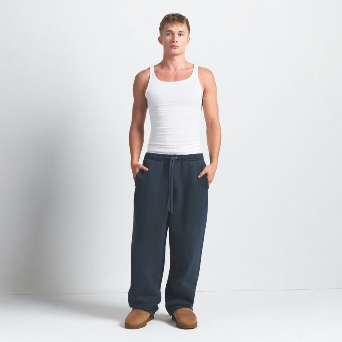 Herren-Fleecehose mit geradem Bein, aus schwerem Material Herren-Fleecehose mit geradem Bein, aus schwerem Material