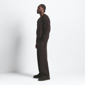 Herren-Strickhose aus Baumwolle mit geradem Bein