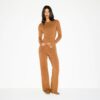 Hose aus Baumwolljersey mit geradem Bein Hose aus Baumwolljersey mit geradem Bein