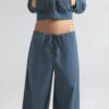 Hose aus Baumwollpopeline mit geradem Bein Hose aus Baumwollpopeline mit geradem Bein