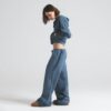 Hose aus Baumwollpopeline mit geradem Bein Hose aus Baumwollpopeline mit geradem Bein