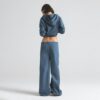 Hose aus Baumwollpopeline mit geradem Bein Hose aus Baumwollpopeline mit geradem Bein