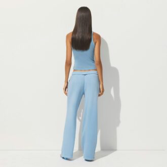 Hose aus French Terry mit geradem Bein Hose aus French Terry mit geradem Bein