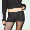 Hotpants aus Wolle und Kaschmir mit Umschlagbund Hotpants aus Wolle und Kaschmir mit Umschlagbund