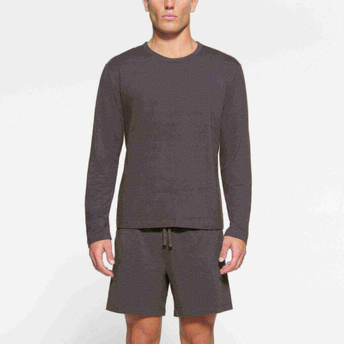 JERSEY LOUNGE HERREN RELAXED LANGARM-T-SHIRT JERSEY LOUNGE HERREN RELAXED LANGARM-T-SHIRT