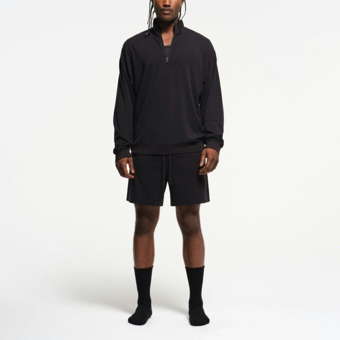 JERSEY LOUNGE HERREN RELAXED QUARTER ZIP PULLOVER JERSEY LOUNGE HERREN RELAXED QUARTER ZIP PULLOVER