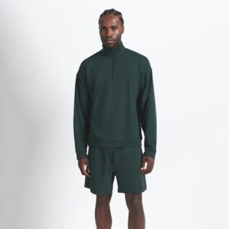 JERSEY LOUNGE HERREN RELAXED QUARTER ZIP PULLOVER
