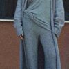 Kaschmirhose mit weitem Bein Kaschmirhose mit weitem Bein