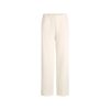 Klassische Hose mit geradem Bein aus Baumwollfleece Klassische Hose mit geradem Bein aus Baumwollfleece