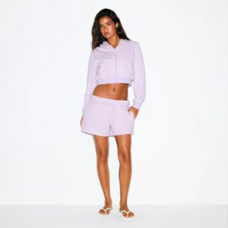Klassische Shorts aus Baumwollfleece