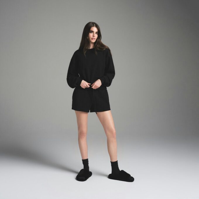 Klassische Shorts aus Baumwollfleece Klassische Shorts aus Baumwollfleece