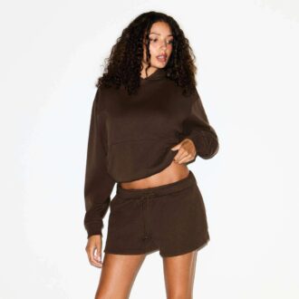 Klassische Shorts aus Baumwollfleece